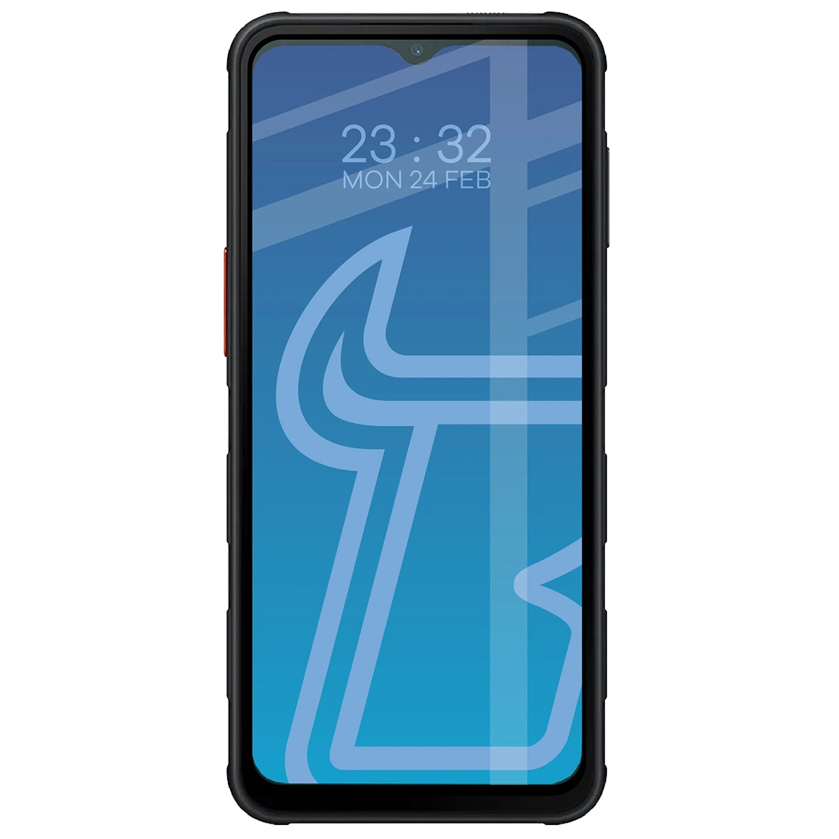 Gehärtetes Glas für Galaxy XCover 7 Pro / 6 Pro, Bizon Glass Edge Duo, Schwarzer Rahmen, 2 Stück