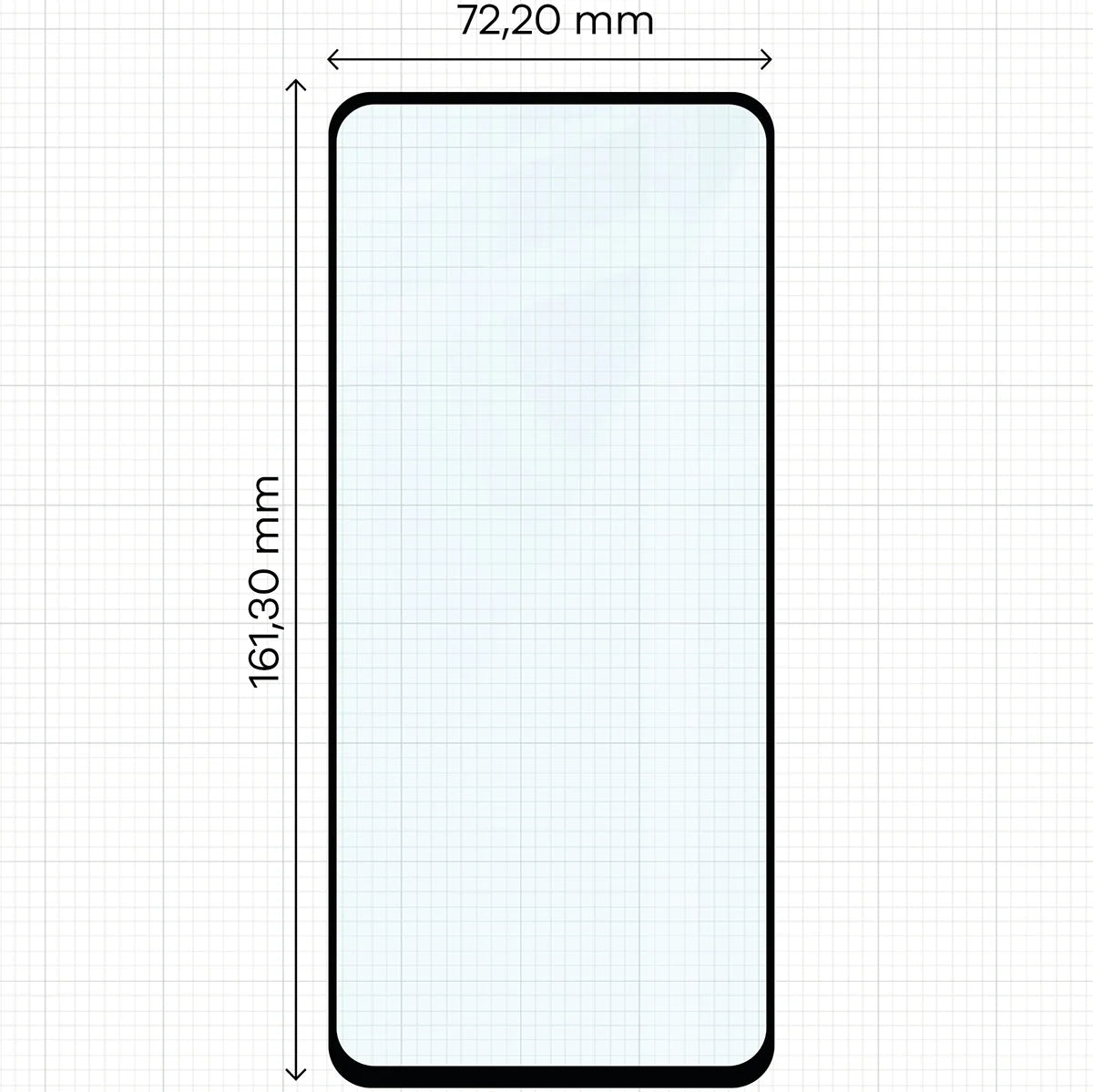 Gehärtetes Glas für Motorola Moto G15 / G15 Power / G05 / E15 / G56 5G, Bizon Glass Edge Duo, Schwarzer Rahmen, 2 Stück