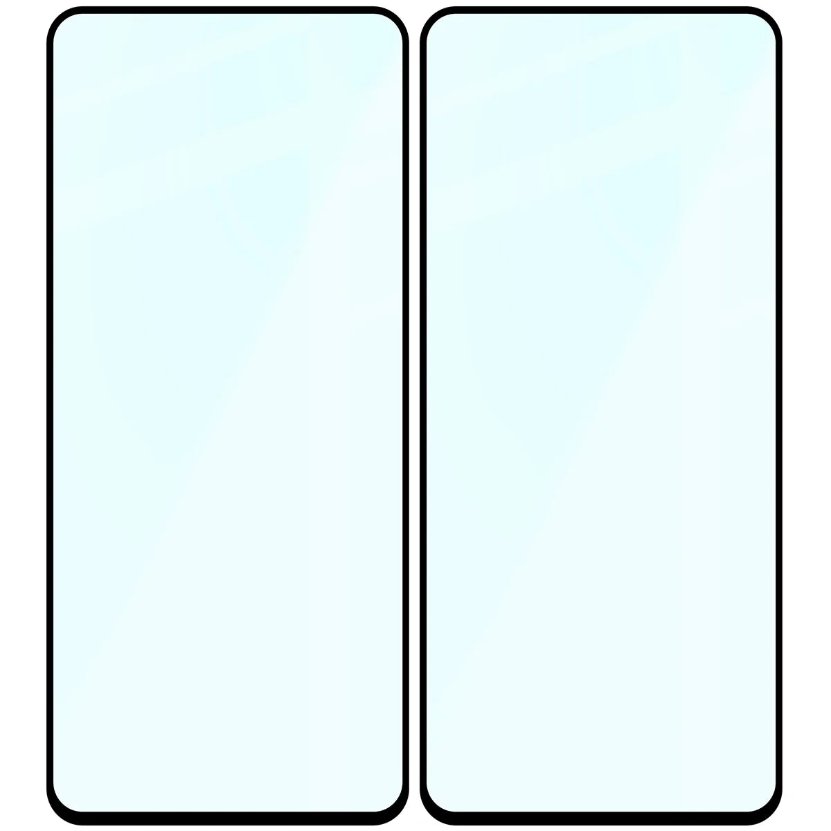 Gehärtetes Glas für OnePlus Nord 4, Bizon Glass Edge Duo, Schwarzer Rahmen, 2 Stück