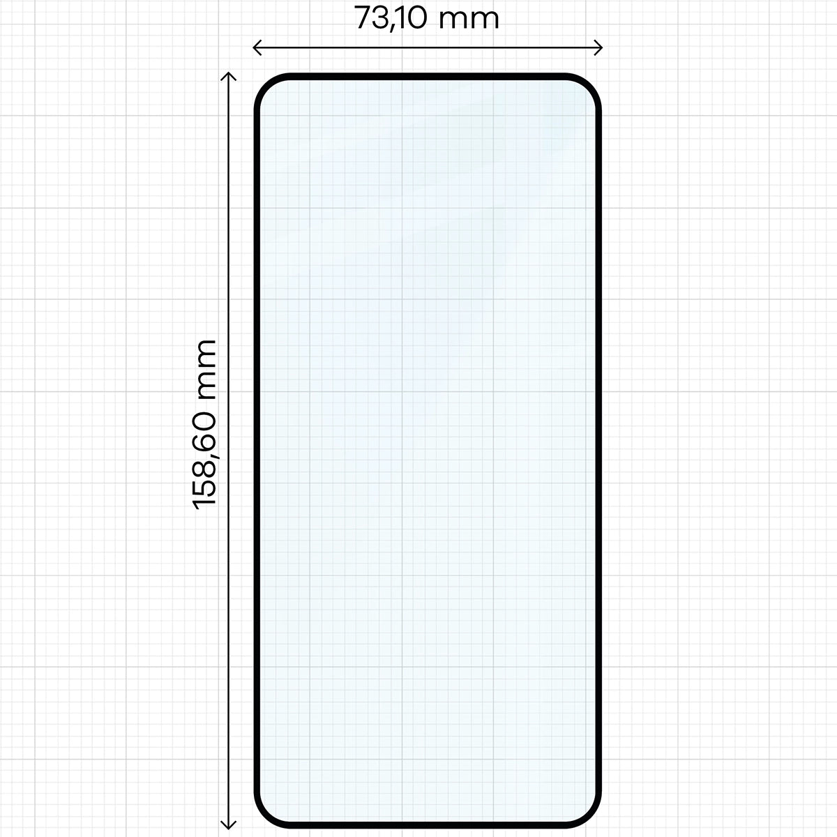 Gehärtetes Glas - 2 Stück + Kameraschutz für Oppo Reno13 Pro, Bizon Glass Edge 3D Pack, Schwarz