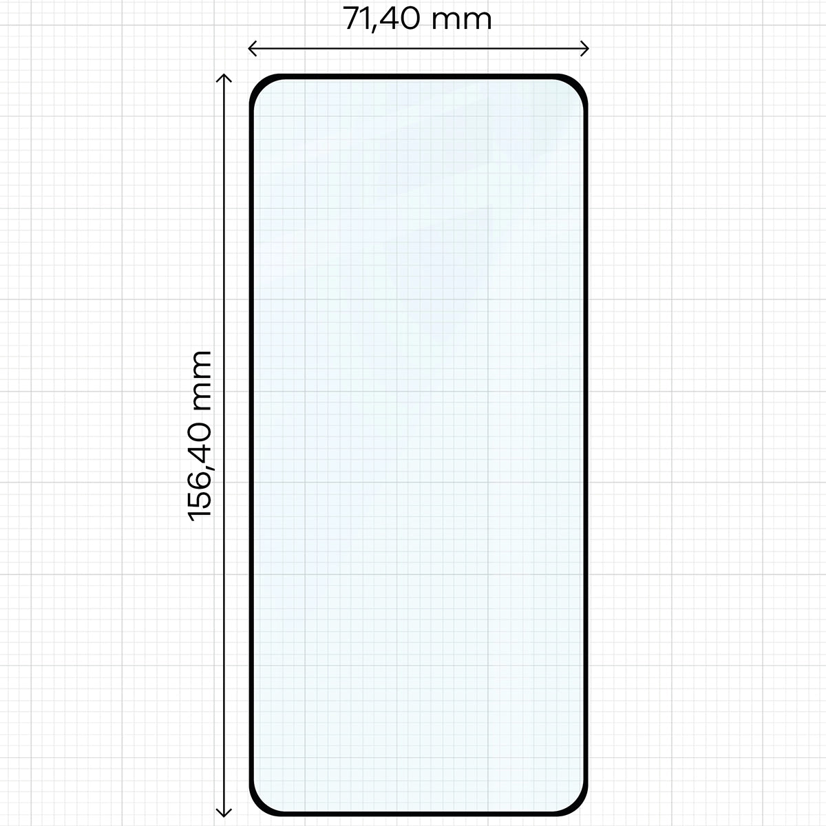 Gehärtetes Glas für Motorola Edge 70, Bizon Glass Edge Duo, Schwarzer Rahmen, 2 Stück