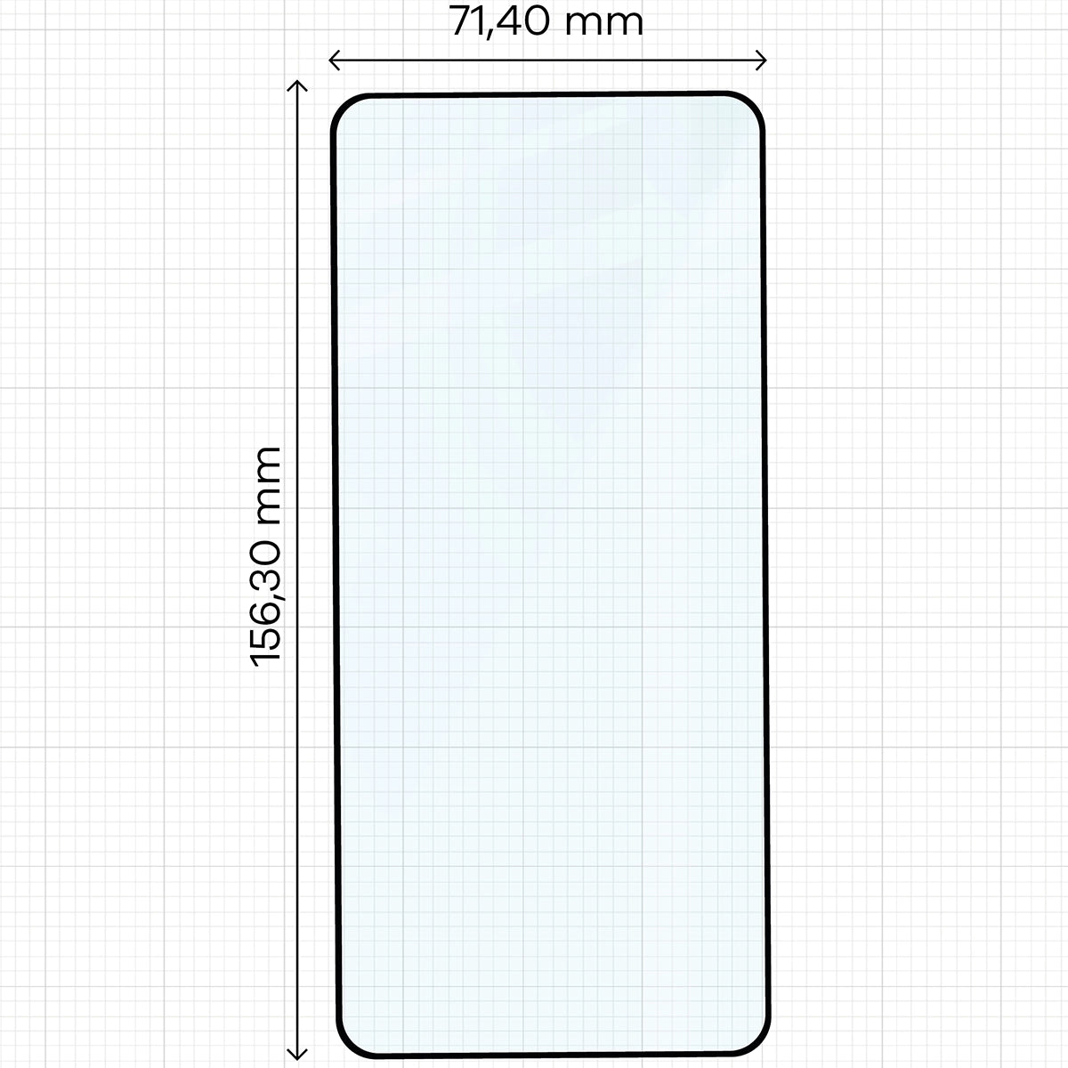 Gehärtetes Glas für Nothing Phone (3), Bizon Glass Edge Duo, Schwarzer Rahmen, 2 Stück (2/4)