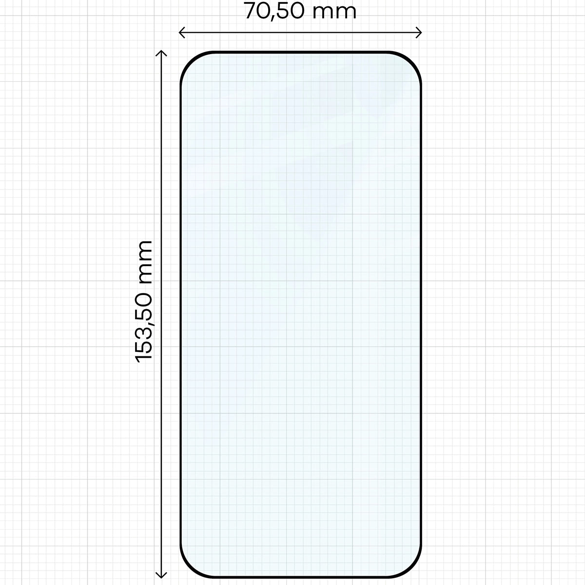 Gehärtetes Glas für Oppo Find X9, Bizon Glass Edge Duo, Schwarzer Rahmen, 2 Stück