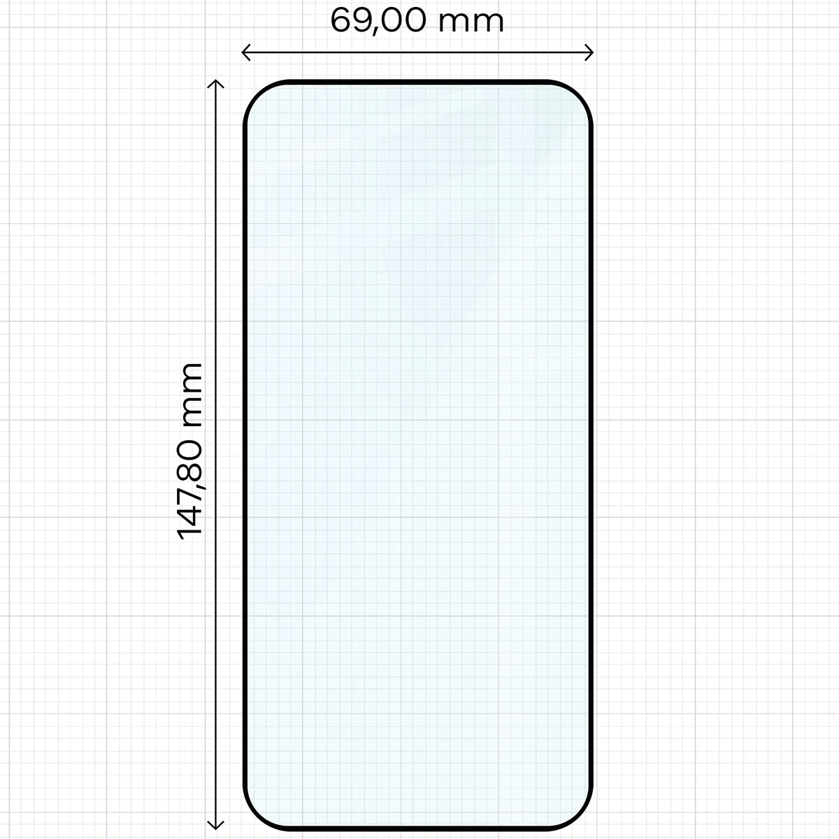 Gehärtetes Glas für Oppo Reno 15 Pro, Bizon Glass Edge Duo, Schwarzer Rahmen, 2 Stück