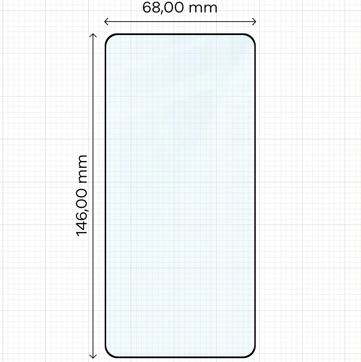 Gehärtetes Glas für Galaxy S26, Bizon Glass Edge Duo, Schwarzer Rahmen, 2 Stück