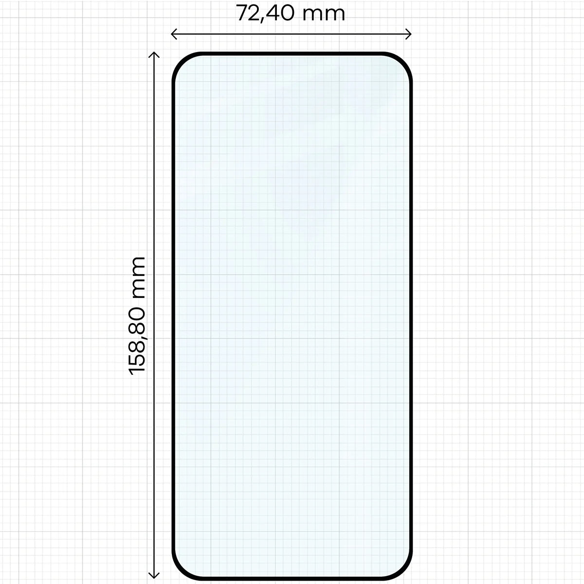 Gehärtetes Glas für Vivo V70 FE 5G, Bizon Glass Edge Duo, Schwarzer Rahmen, 2 Stück