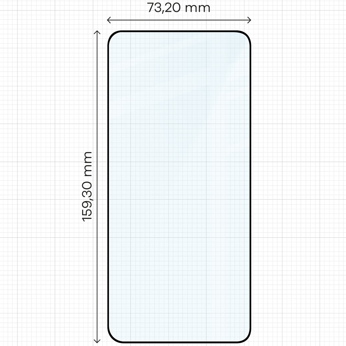 Gehärtetes Glas für Vivo X300 Ultra, Bizon Glass Edge Duo, Schwarzer Rahmen, 2 Stück
