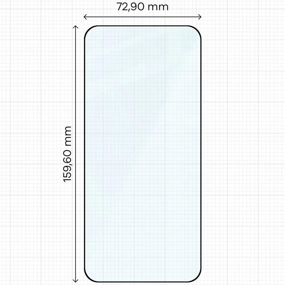 Gehärtetes Glas für Vivo X500 Pro Max, Bizon Glass Edge Duo, Schwarzer Rahmen, 2 Stück (2/4)