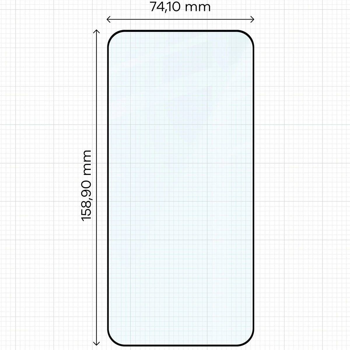 Gehärtetes Glas für Xiaomi 15T / 15T Pro, Bizon Glass Edge Duo, Schwarzer Rahmen, 2 Stück
