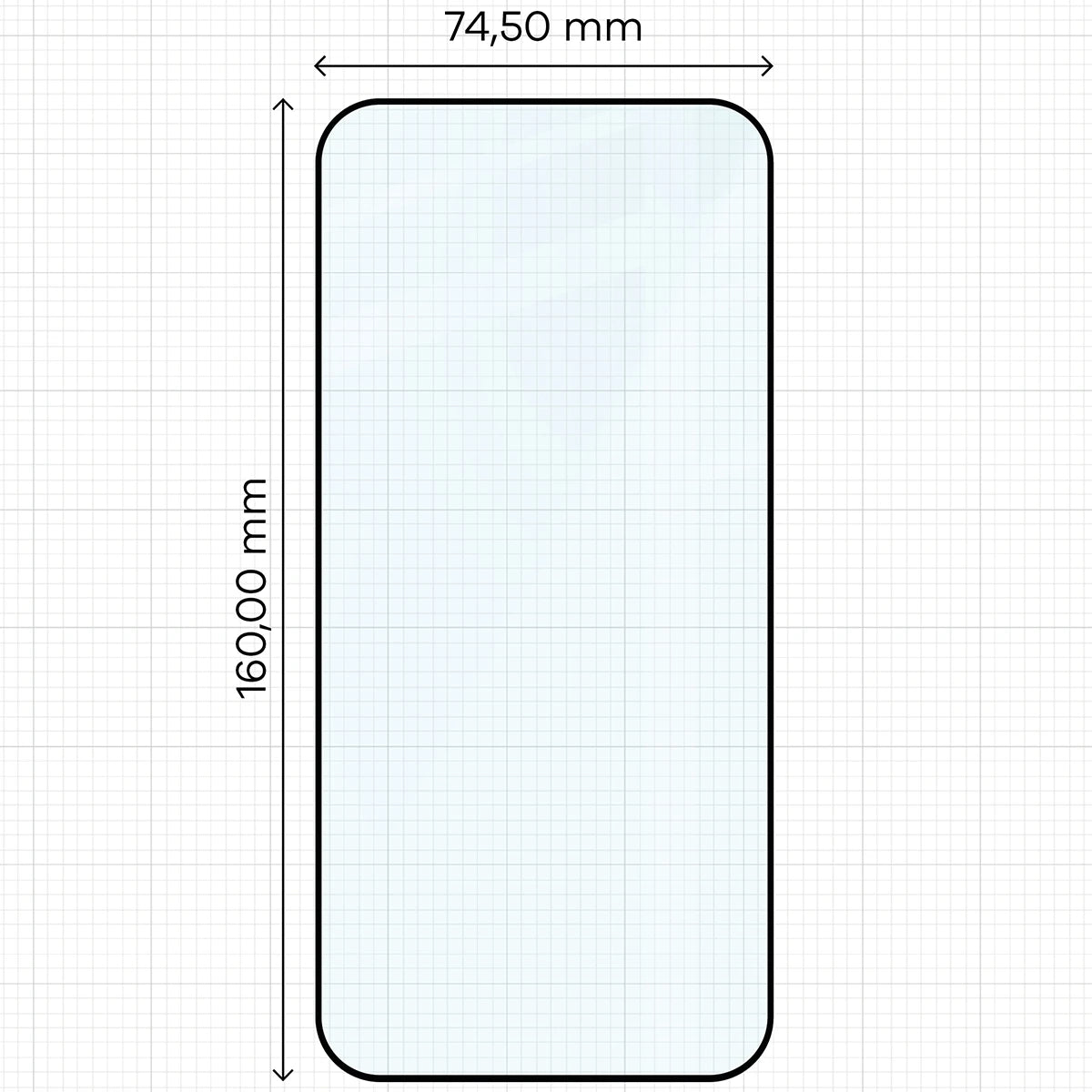 Gehärtetes Glas für Xiaomi POCO F9 Ultra, Bizon Glass Edge Duo, Schwarzer Rahmen, 2 Stück (2/4)