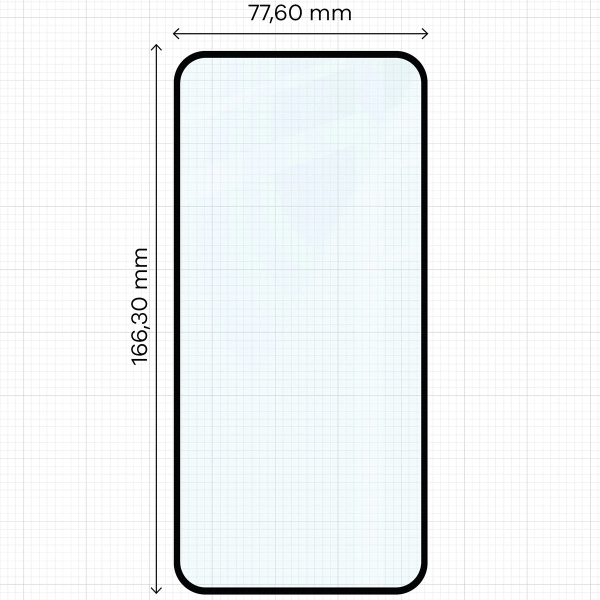 Gehärtetes Glas für Xiaomi Redmi 15 4G / 5G, Bizon Glass Edge Duo, Schwarzer Rahmen, 2 Stück