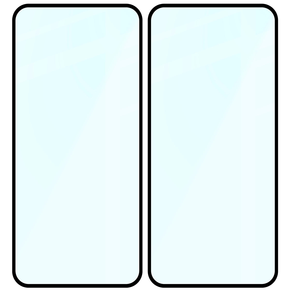 Gehärtetes Glas für Xiaomi Redmi 15 4G / 5G, Bizon Glass Edge Duo, Schwarzer Rahmen, 2 Stück