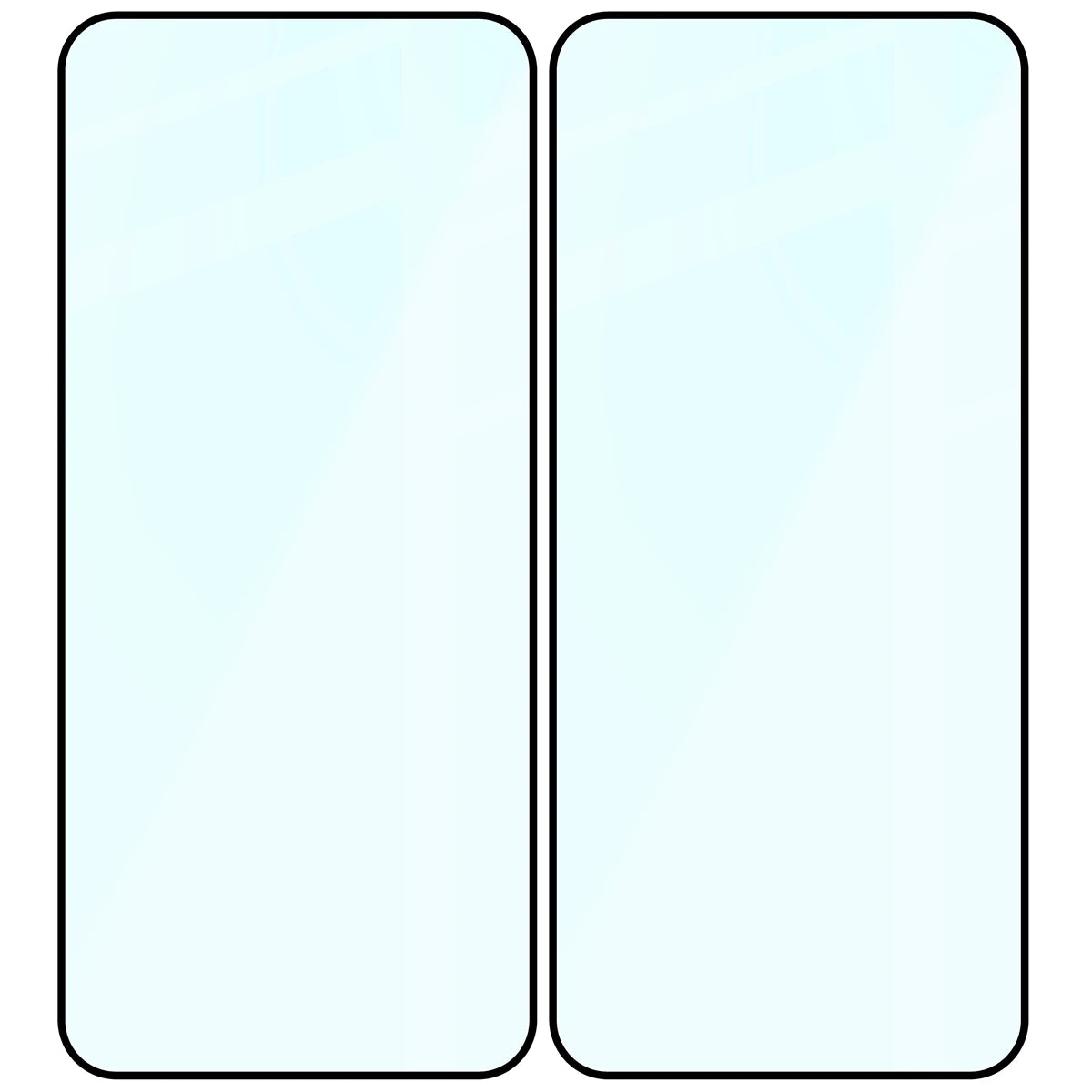 Gehärtetes Glas für Xiaomi Redmi Note 17 4G/5G, Bizon Glass Edge Duo, Schwarzer Rahmen, 2 Stück (4/4)