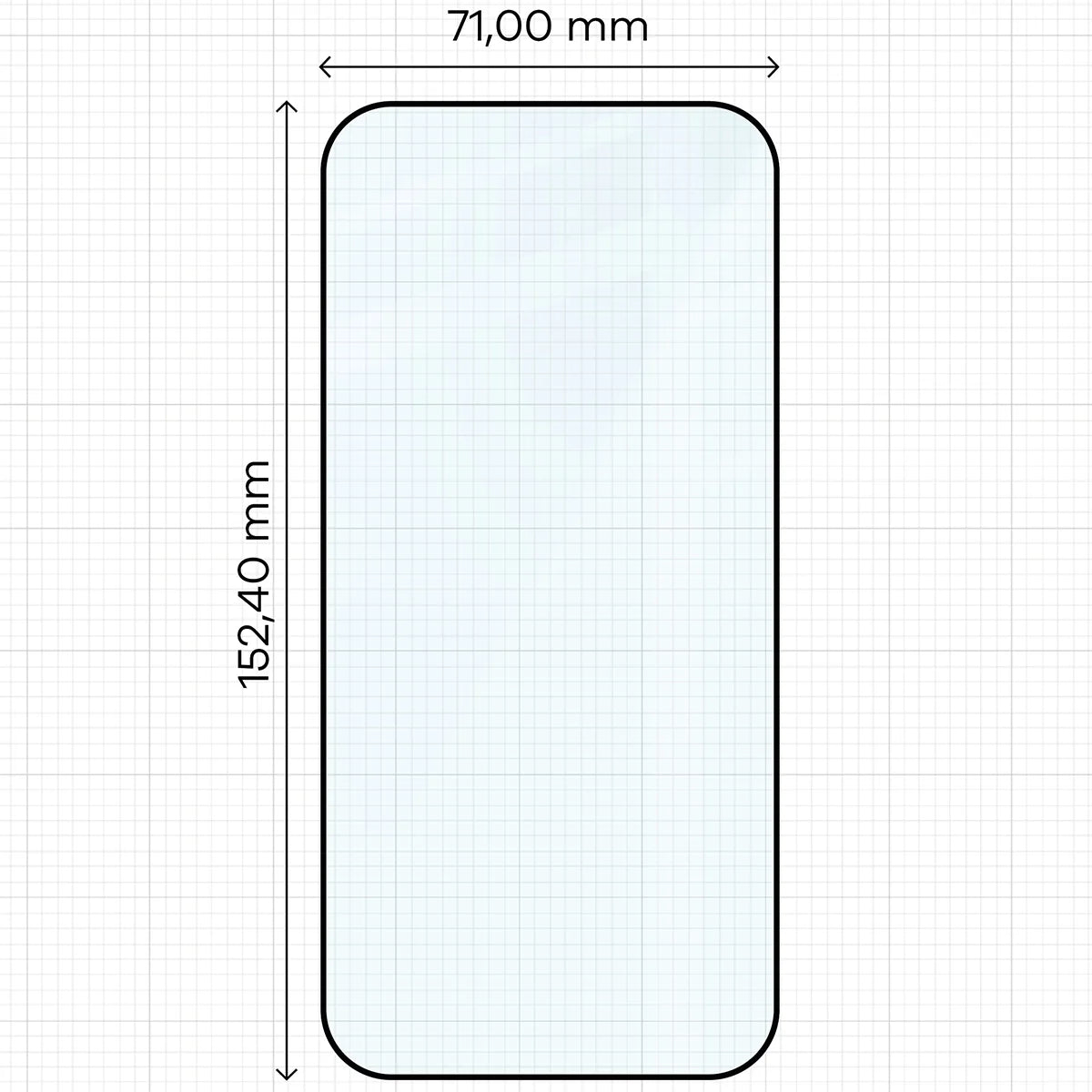 Gehärtetes Glas - 2 Stück + Kameraschutz für iPhone Air, Bizon Glass Edge Pack, Schwarz