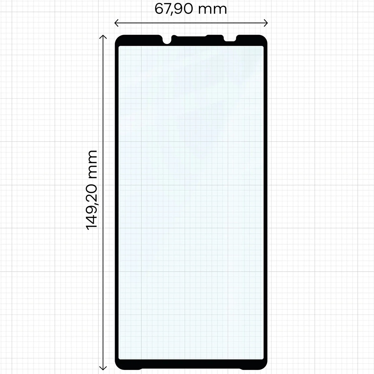Gehärtetes Glas - 2 Stück + Kameraschutz für Sony Xperia 10 VII, Bizon Glass Edge Pack, Schwarz
