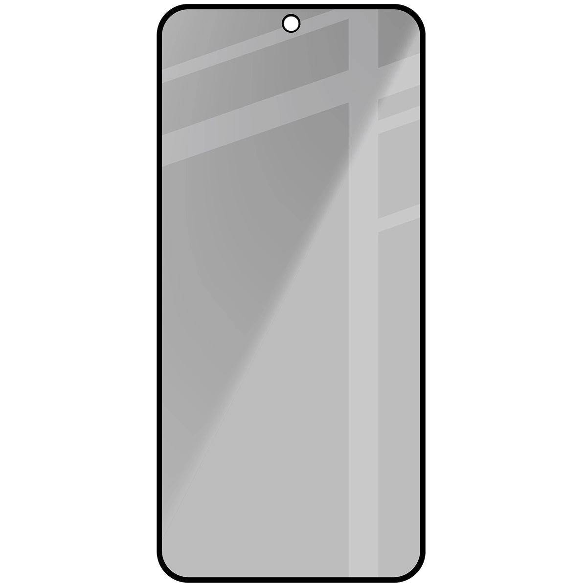 Gehärtetes Glas mit Privatschutzfilter für Galaxy S26 FE / S25 FE / S24 FE / A37 5G / A36 5G / A56 5G, Bizon Glass Edge Shadow, getönt mit schwarzer Rahmen
