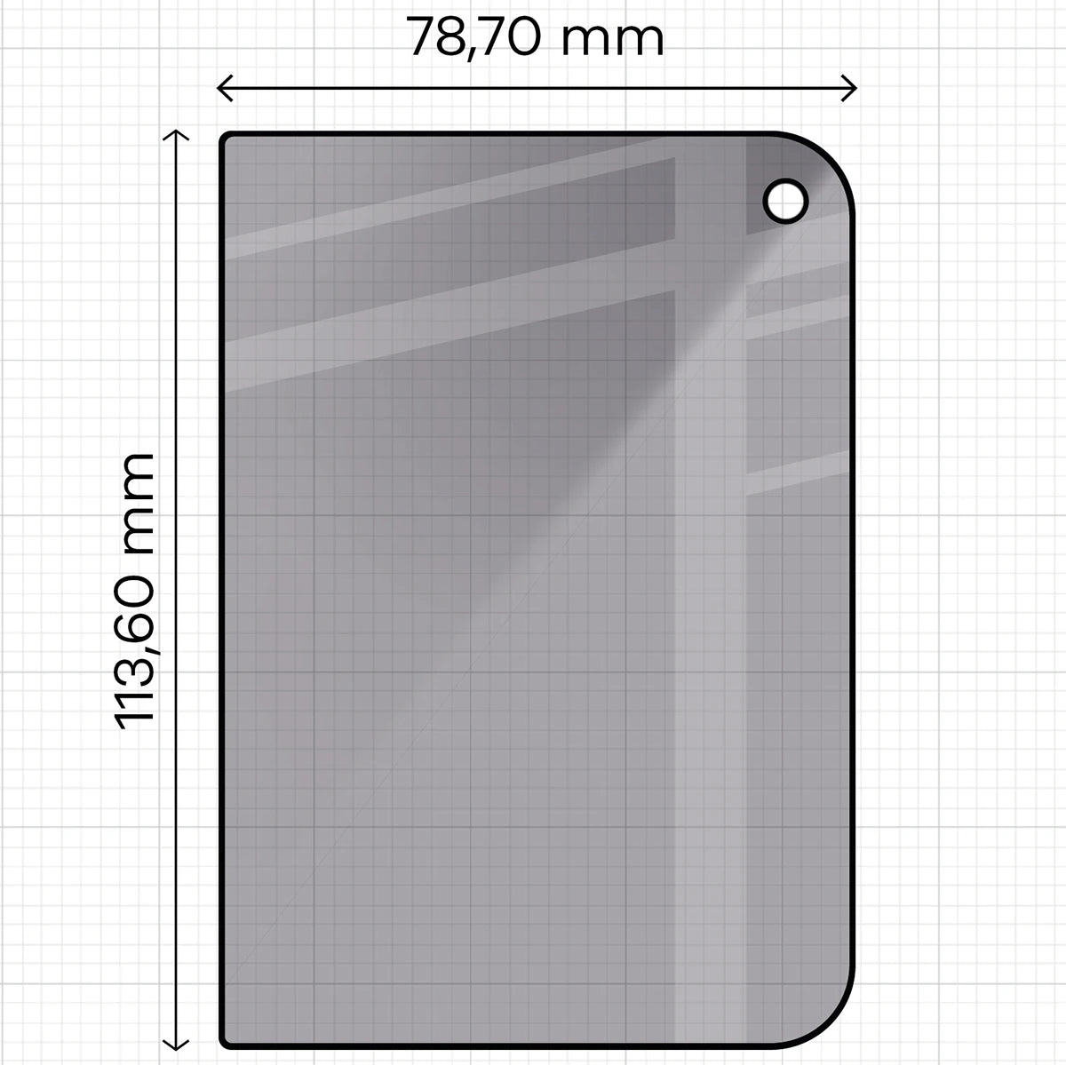 Gehärtetes Glas mit Privatschutzfilter für iPhone Duo, Bizon Glass Edge Shadow Duo, getönt mit schwarzer Rahmen, 2 Stück (2/4)