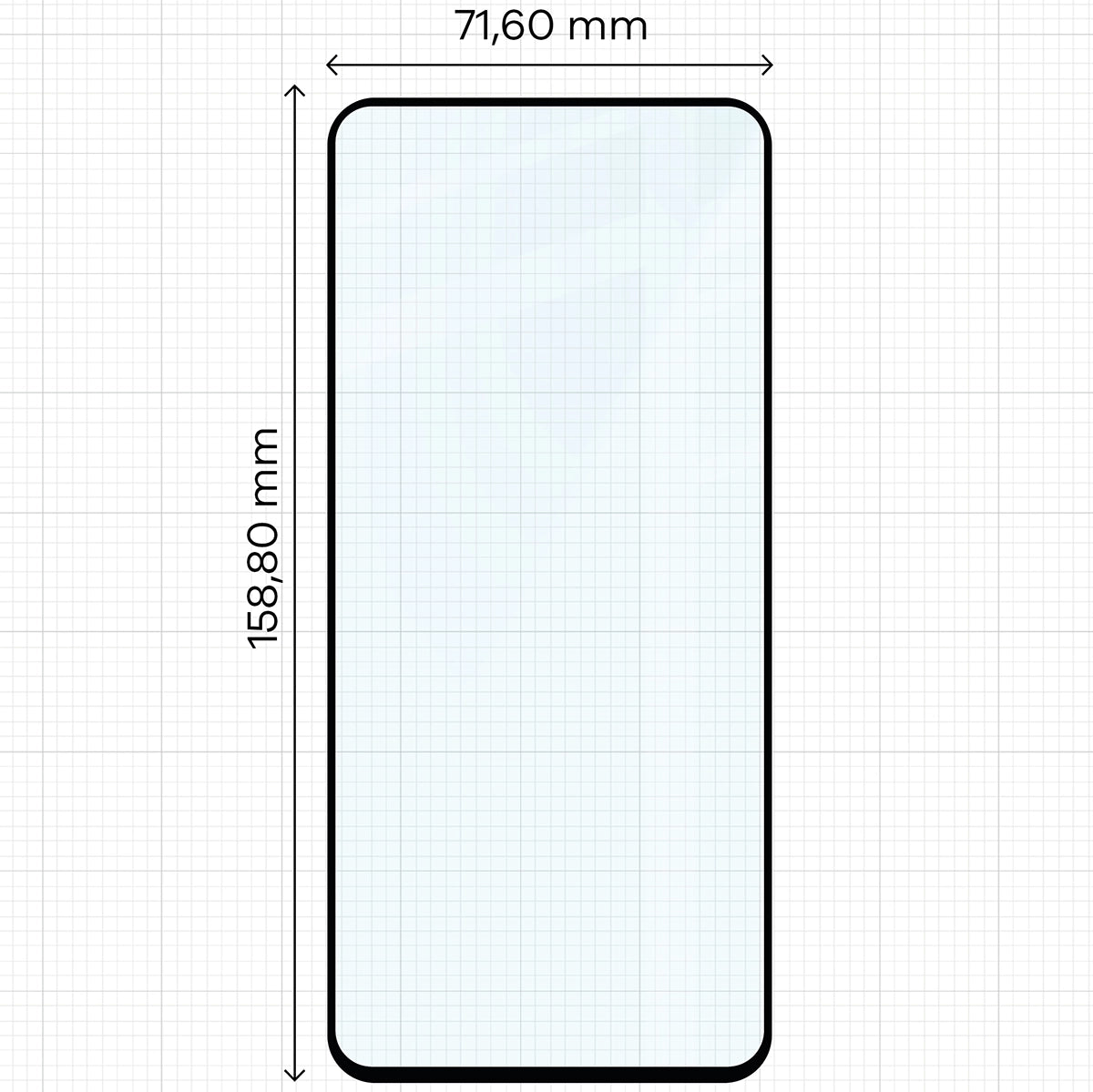 Gehärtetes Glas für OnePlus Nord 4, Bizon Glass Edge, schwarzer Rahmen
