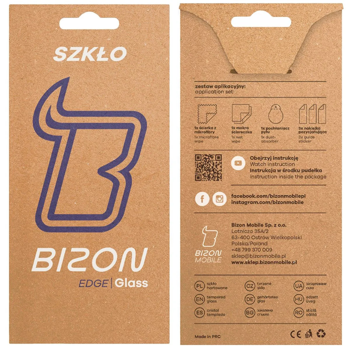 Gehärtetes Glas für OnePlus Nord 4, Bizon Glass Edge, schwarzer Rahmen
