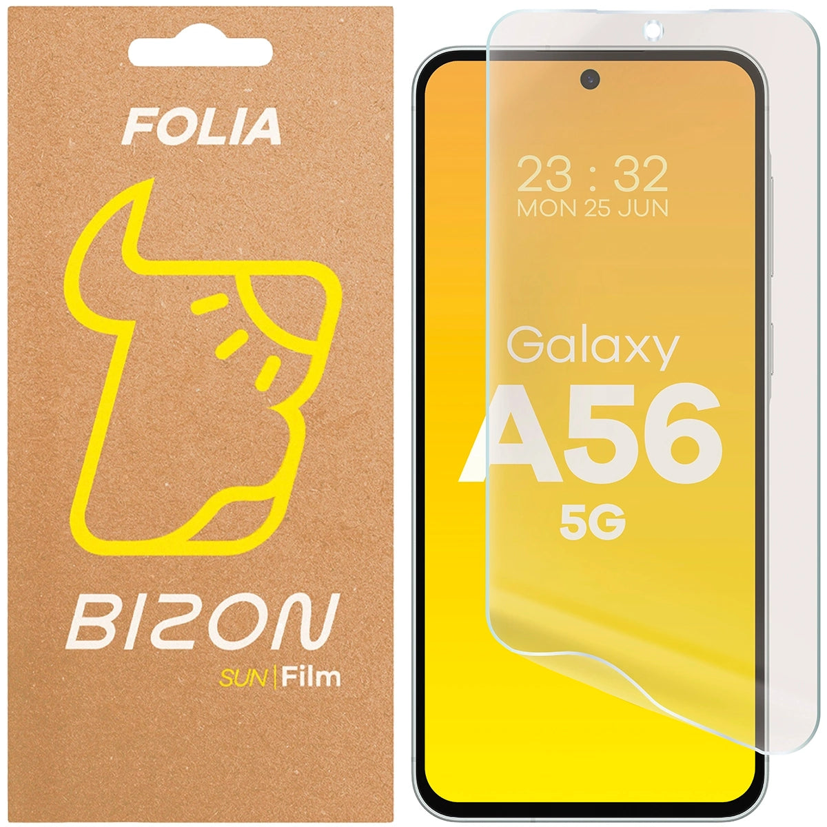 Matte Folie für Galaxy A56 5G, Bizon Film Sun, 1 Stück