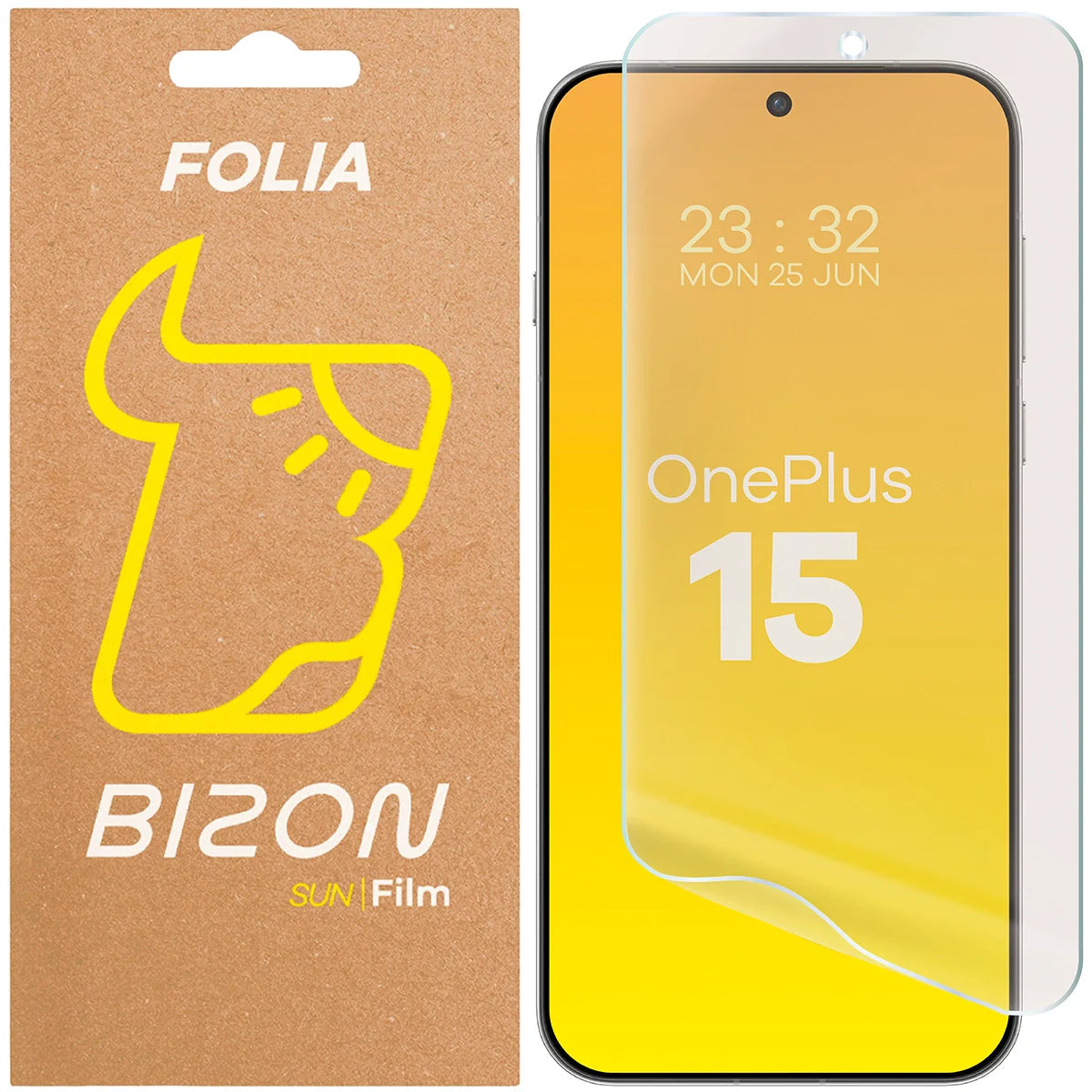 Matte Folie für OnePlus 15, Bizon Film Sun, 1 Stück