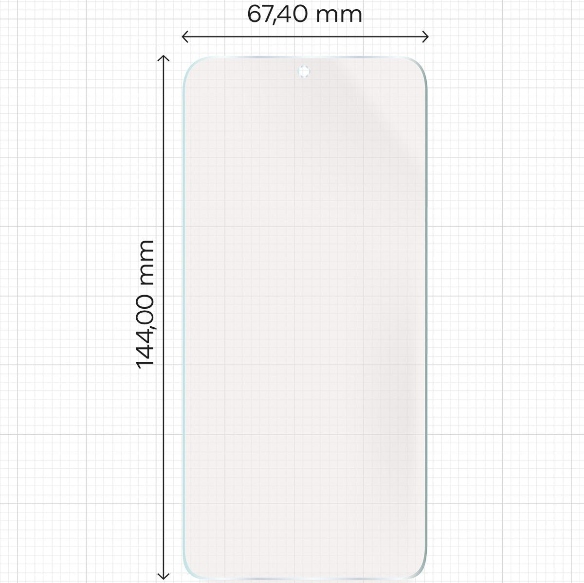 Matte Folie für Xiaomi Galaxy S25, Bizon Film Sun Duo, 2 Stück
