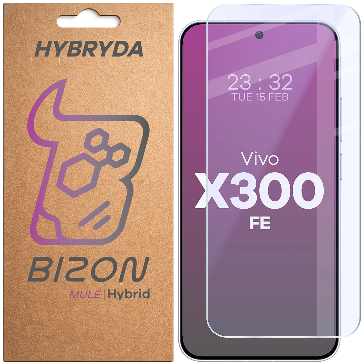 Flexibles Hybridglas für Vivo X300 FE, Bizon Hybrid Mule