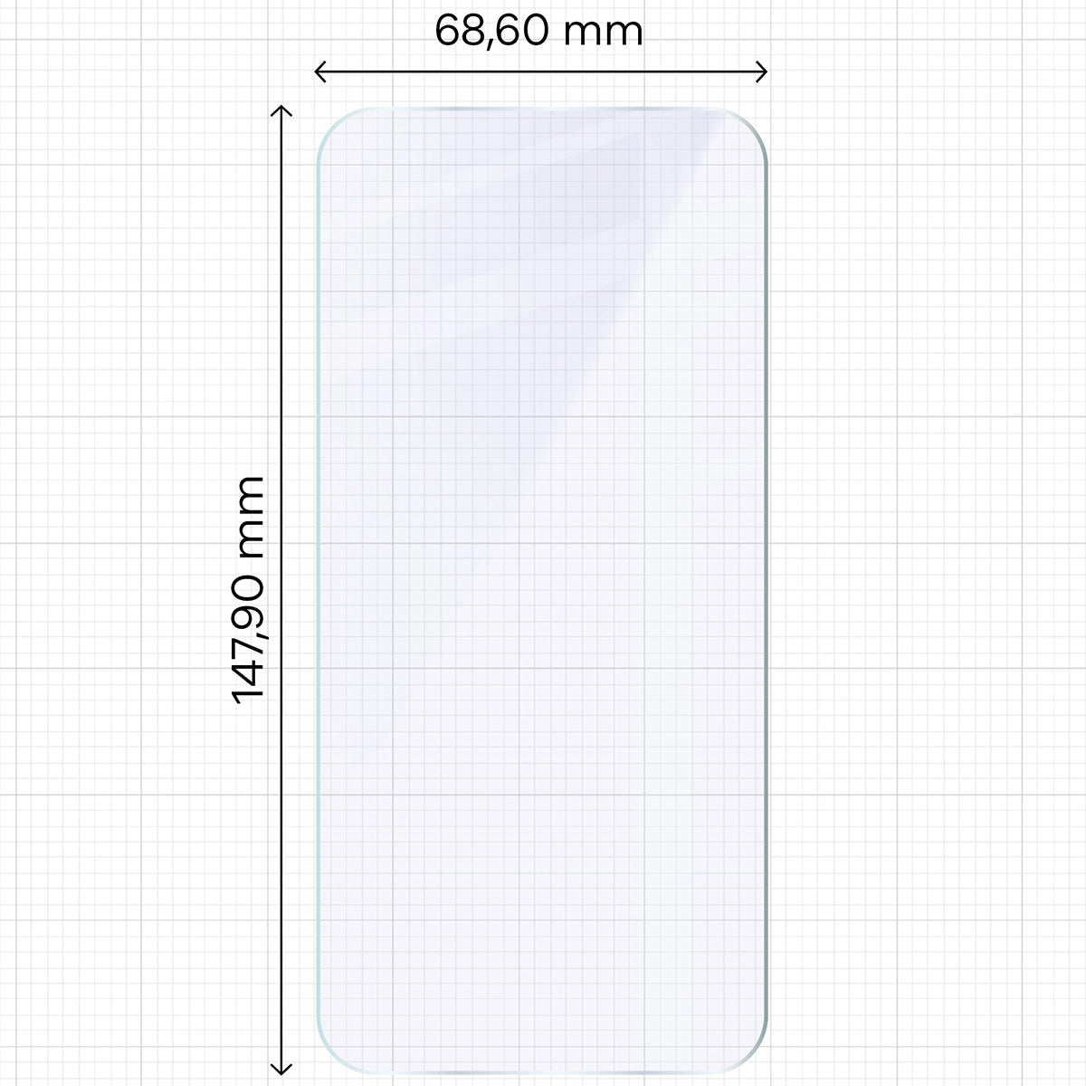 Flexibles Hybridglas für Vivo X300 FE, Bizon Hybrid Mule
