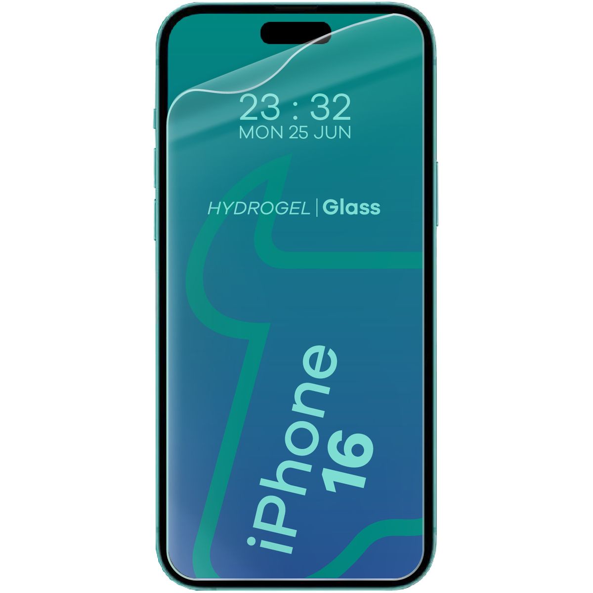 Hydrogel Folie für den Bildschirm Bizon Glass Hydrogel Front Duo für iPhone 15 / 15 Pro / 16, 2 Stück