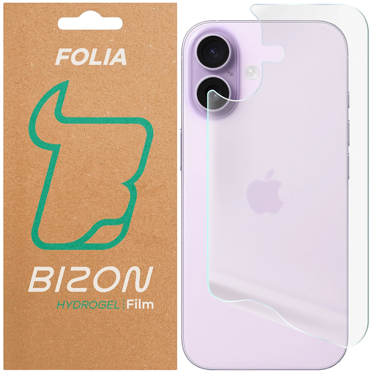 Hydrogel Folie für die Rückseite für iPhone 17, Bizon Film Hydrogel Back, 1 Stück