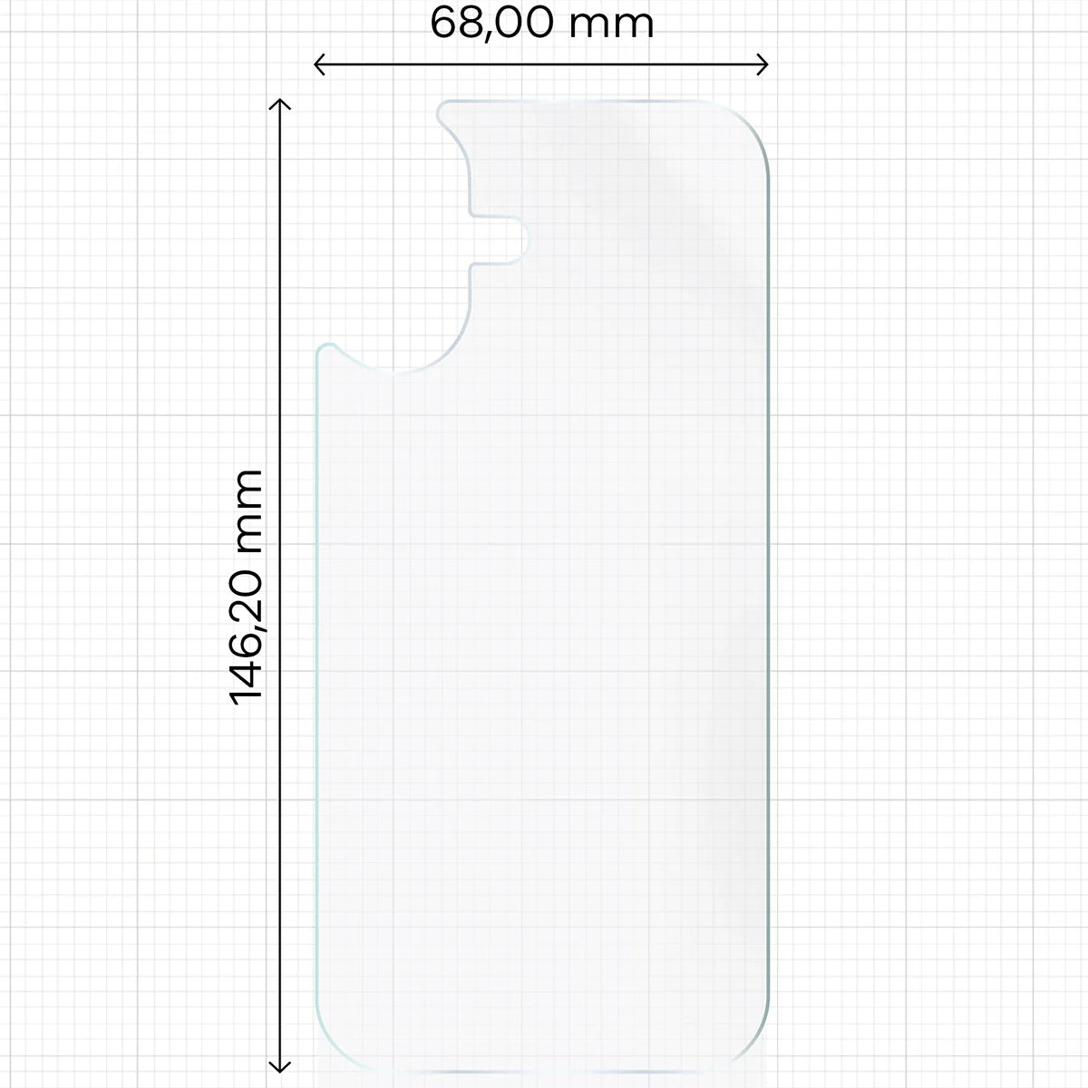 Hydrogel Folie für die Rückseite für iPhone 17, Bizon Film Hydrogel Back, 1 Stück