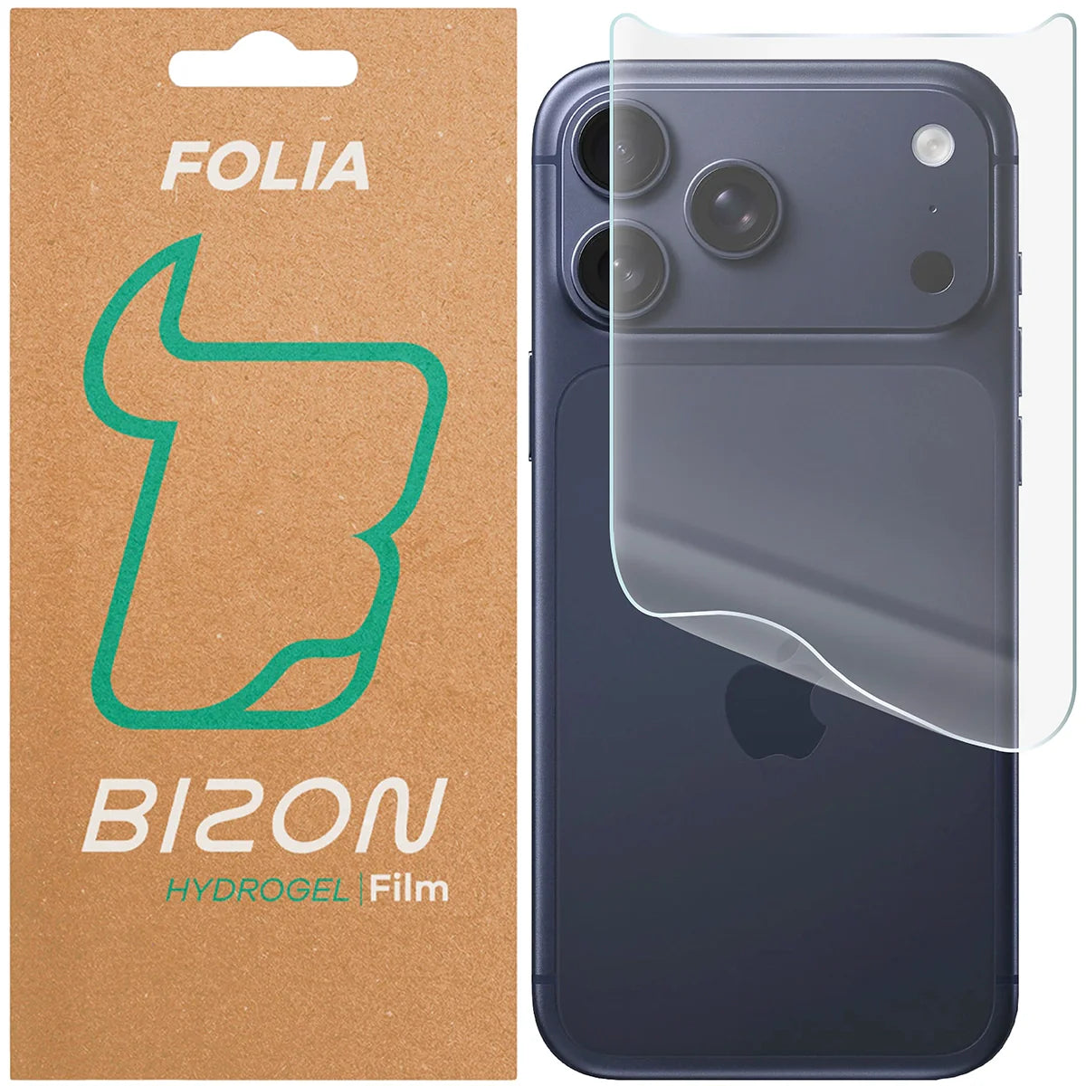 Hydrogel Folie für die Rückseite für iPhone 17 Pro Max, Bizon Film Hydrogel Back, 1 Stück