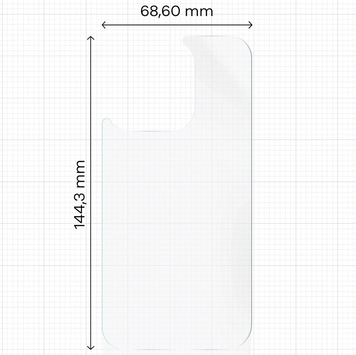 Hydrogel Folie für die Rückseite für iPhone 14 Pro, Bizon Film Hydrogel Back, 1 Stück