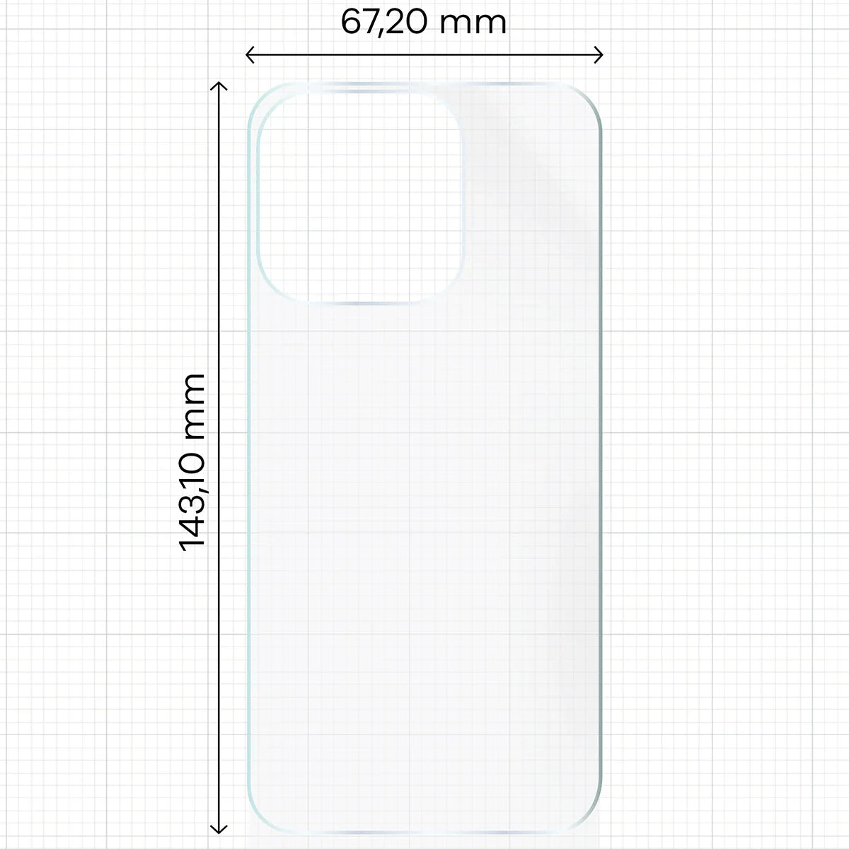 Hydrogel Folie für die Rückseite für iPhone 15 Pro, Bizon Film Hydrogel Back, 1 Stück