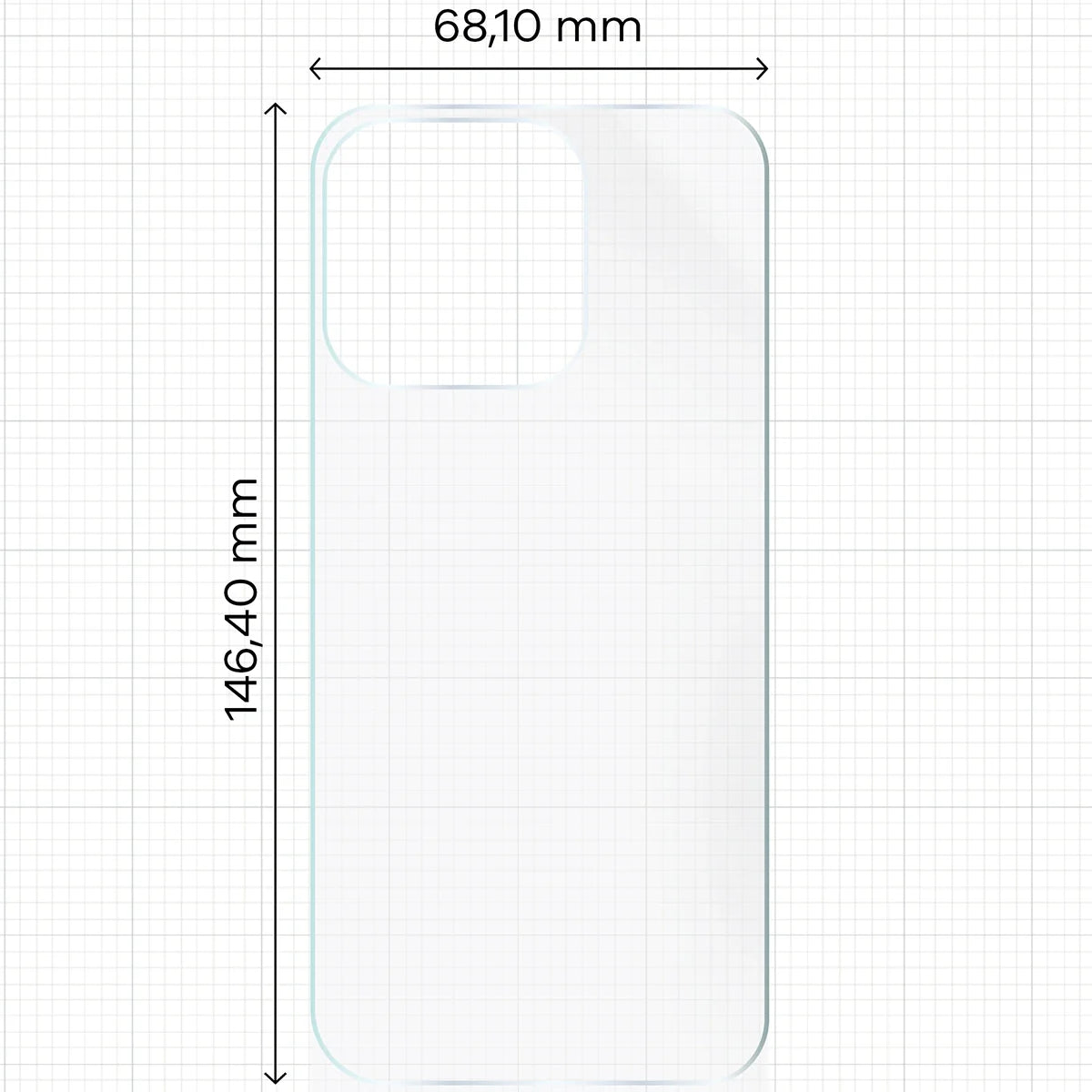 Hydrogel Folie für die Rückseite für iPhone 16 Pro, Bizon Film Hydrogel Back, 1 Stück