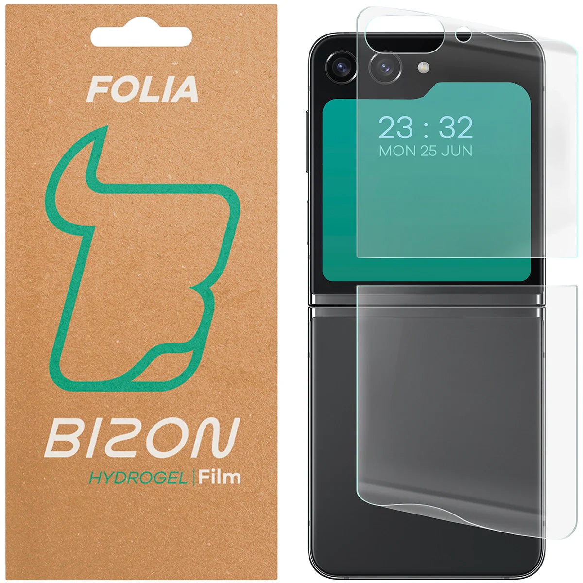 Hydrogel Folie für die Rückseite für Galaxy Z Flip5, Bizon Film Hydrogel Back, 1 Stück