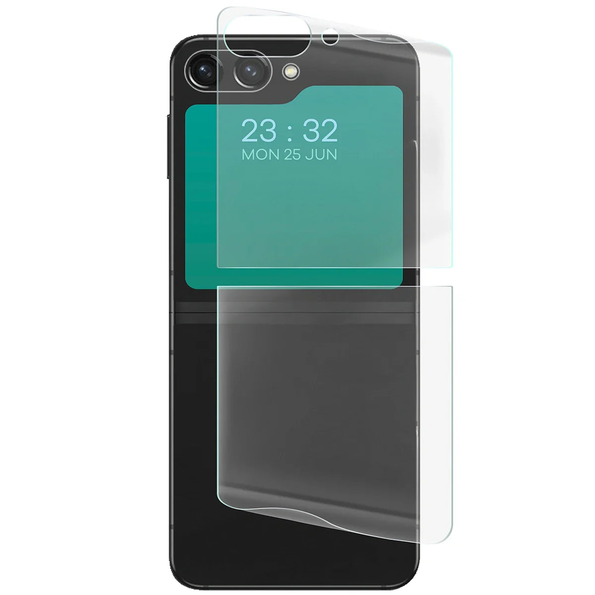 Hydrogel Folie für die Rückseite für Galaxy Z Flip7 FE / Z Flip6, Bizon Film Hydrogel Back, 1 Stück