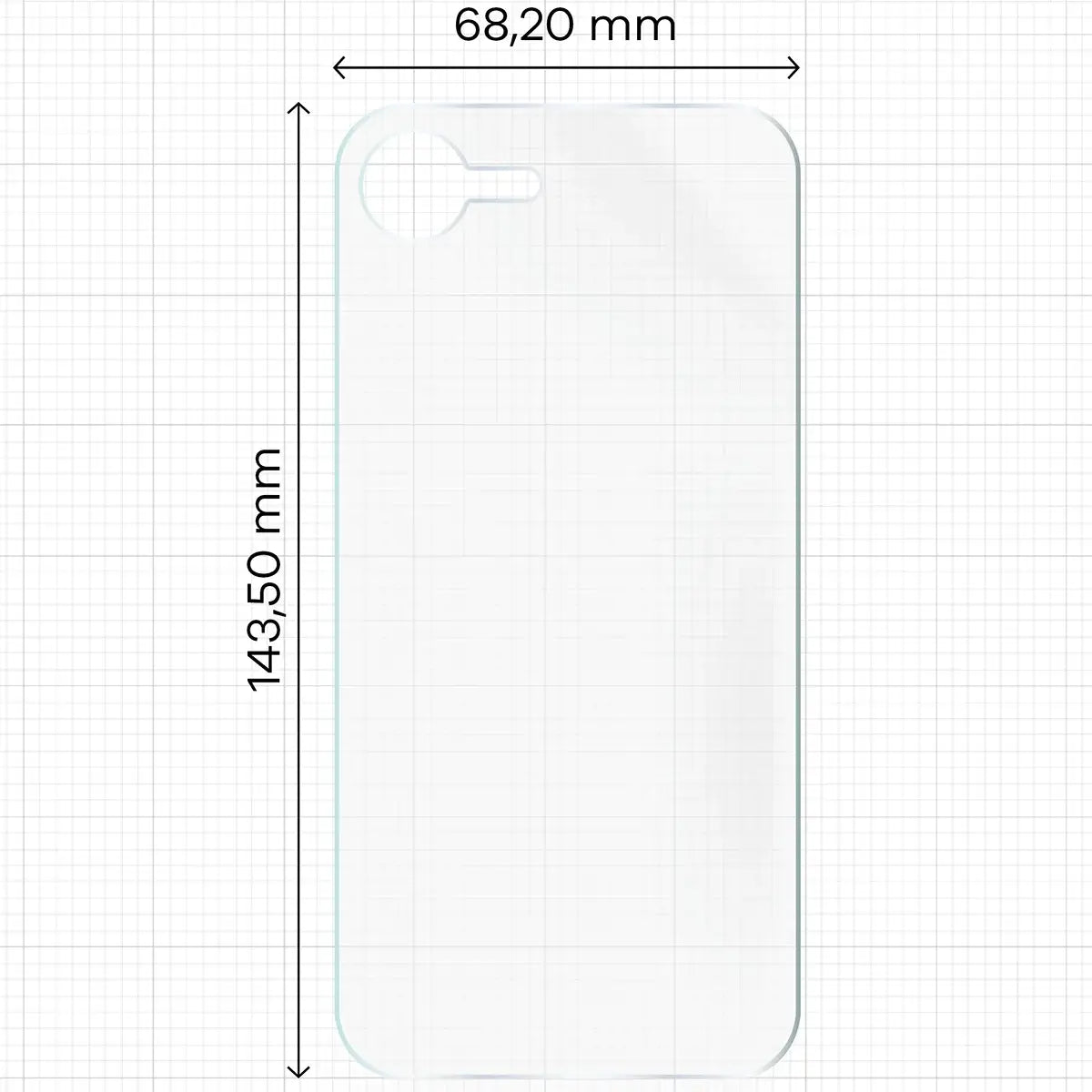 Hydrogel Folie für die Rückseite für iPhone 17e / 16e, Bizon Film Hydrogel Back Duo, 2 Stück