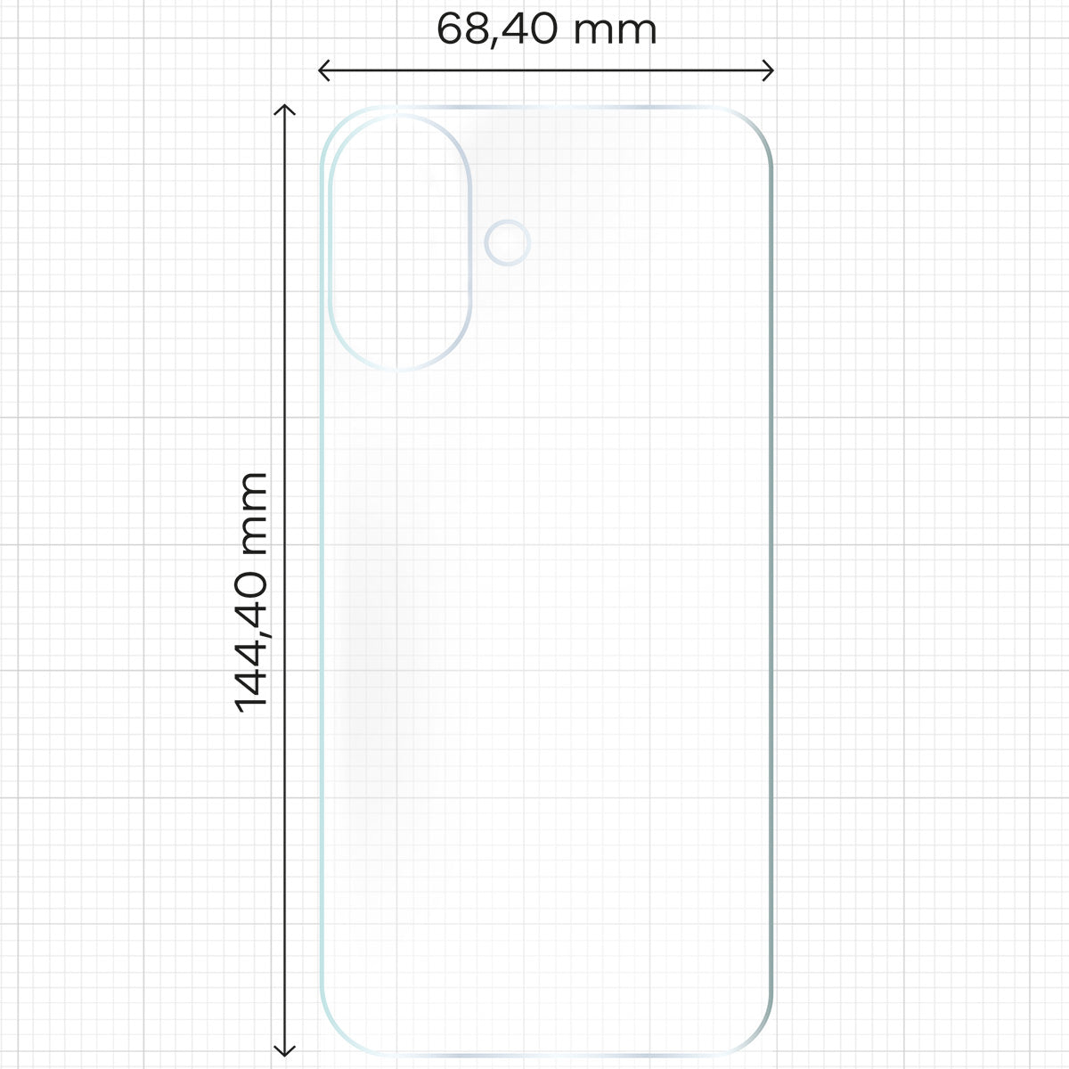 Hydrogel Folie für die Rückseite für iPhone 16, Bizon Film Hydrogel Back Duo, 2 Stück