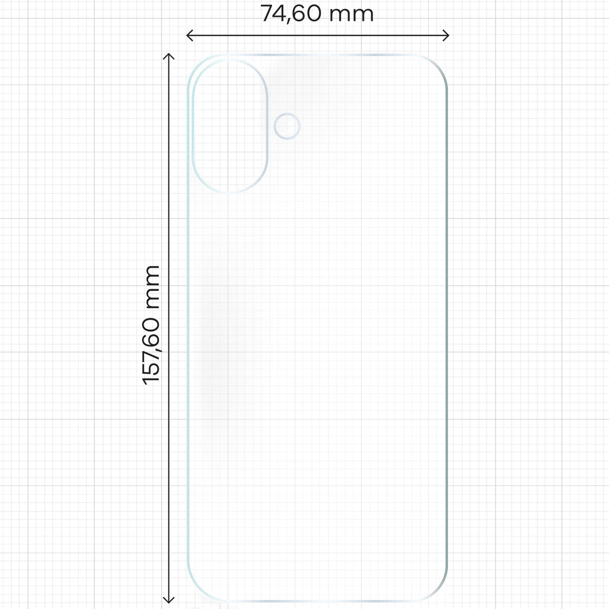 Hydrogel Folie für die Rückseite für iPhone 16 Plus, Bizon Film Hydrogel Back Duo, 2 Stück