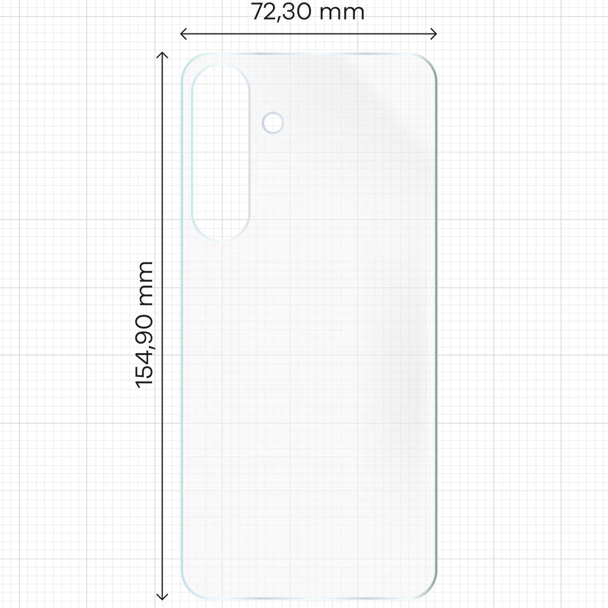 Hydrogel Folie für die Rückseite für Galaxy S25 Plus, Bizon Film Hydrogel Back Duo, 2 Stück