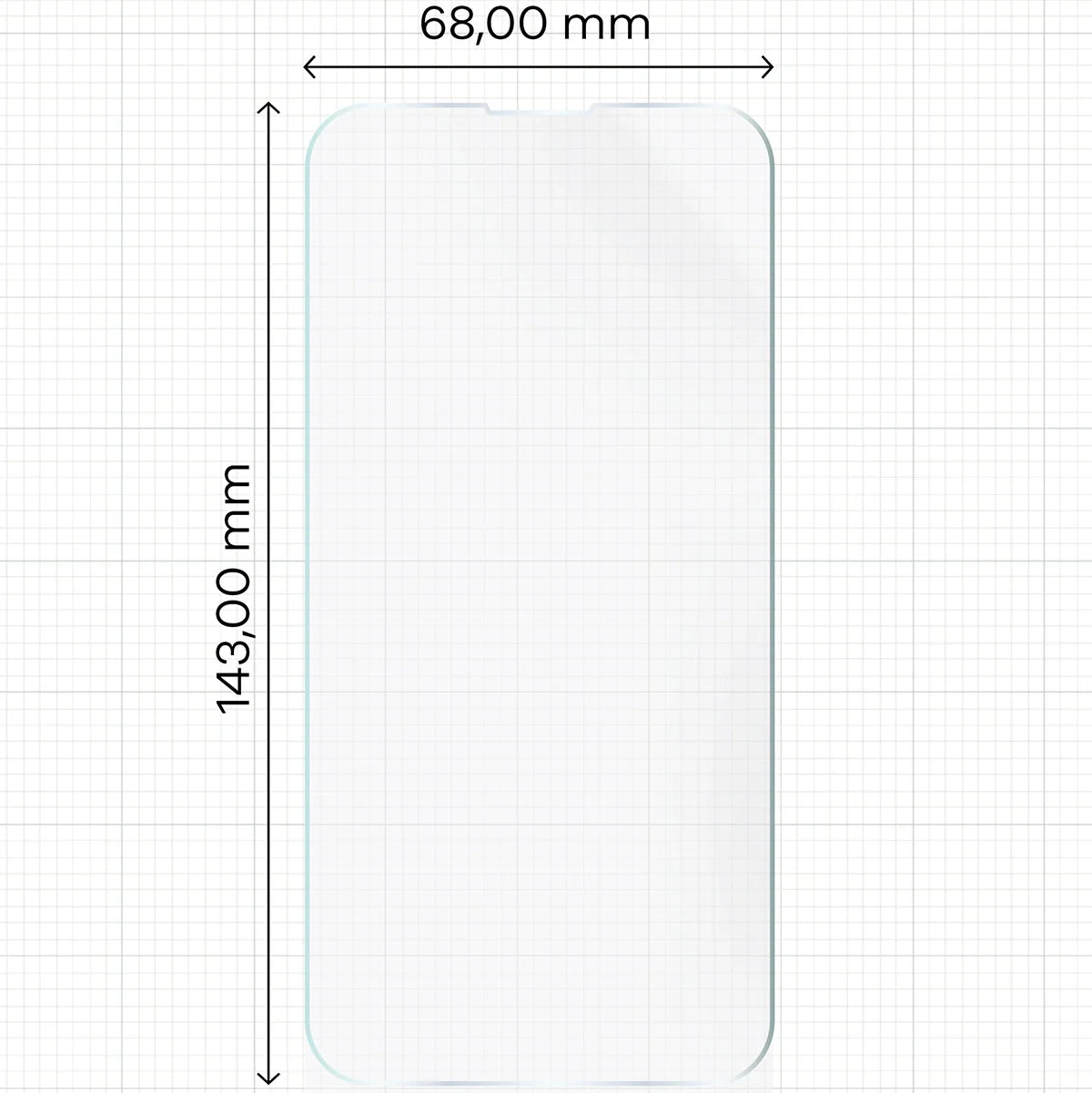 Hydrogel Folie für den Bildschirm für iPhone 13 / 13 Pro, Bizon Film Hydrogel Front, 1 Stück