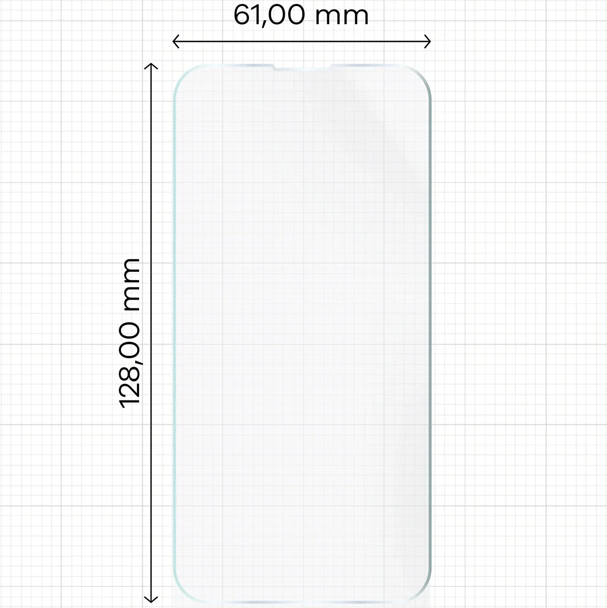 Hydrogel Folie für den Bildschirm für iPhone 13 Mini, Bizon Film Hydrogel Front, 1 Stück