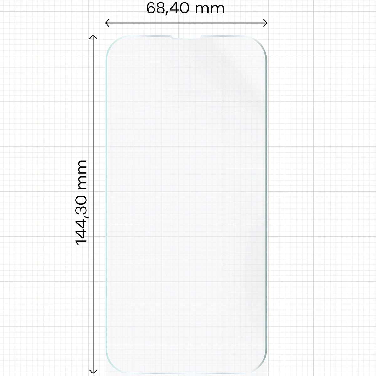 Hydrogel Folie für den Bildschirm für iPhone 14 Pro, Bizon Film Hydrogel Front, 1 Stück
