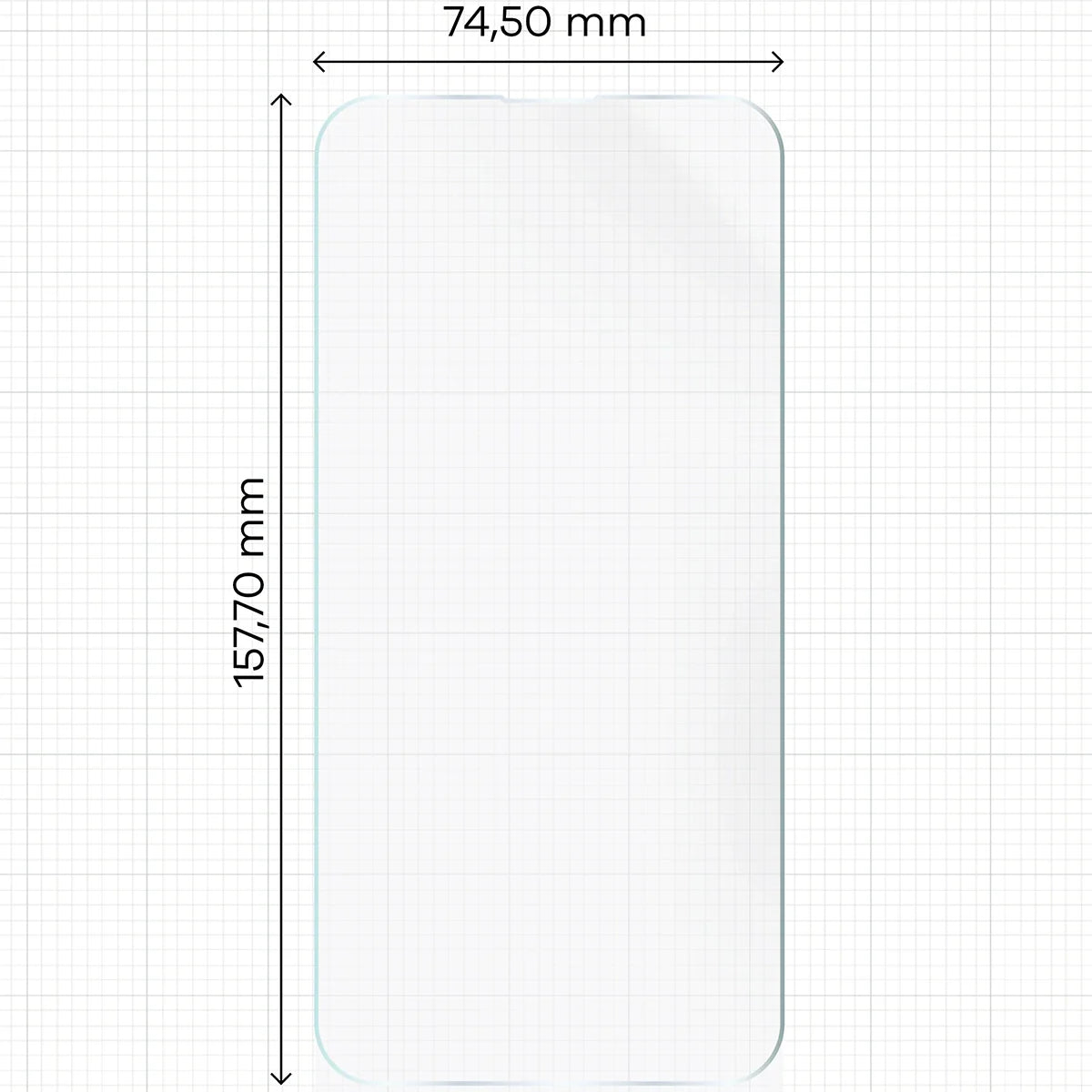 Hydrogel Folie für den Bildschirm für iPhone 14 Pro Max, Bizon Film Hydrogel Front, 1 Stück
