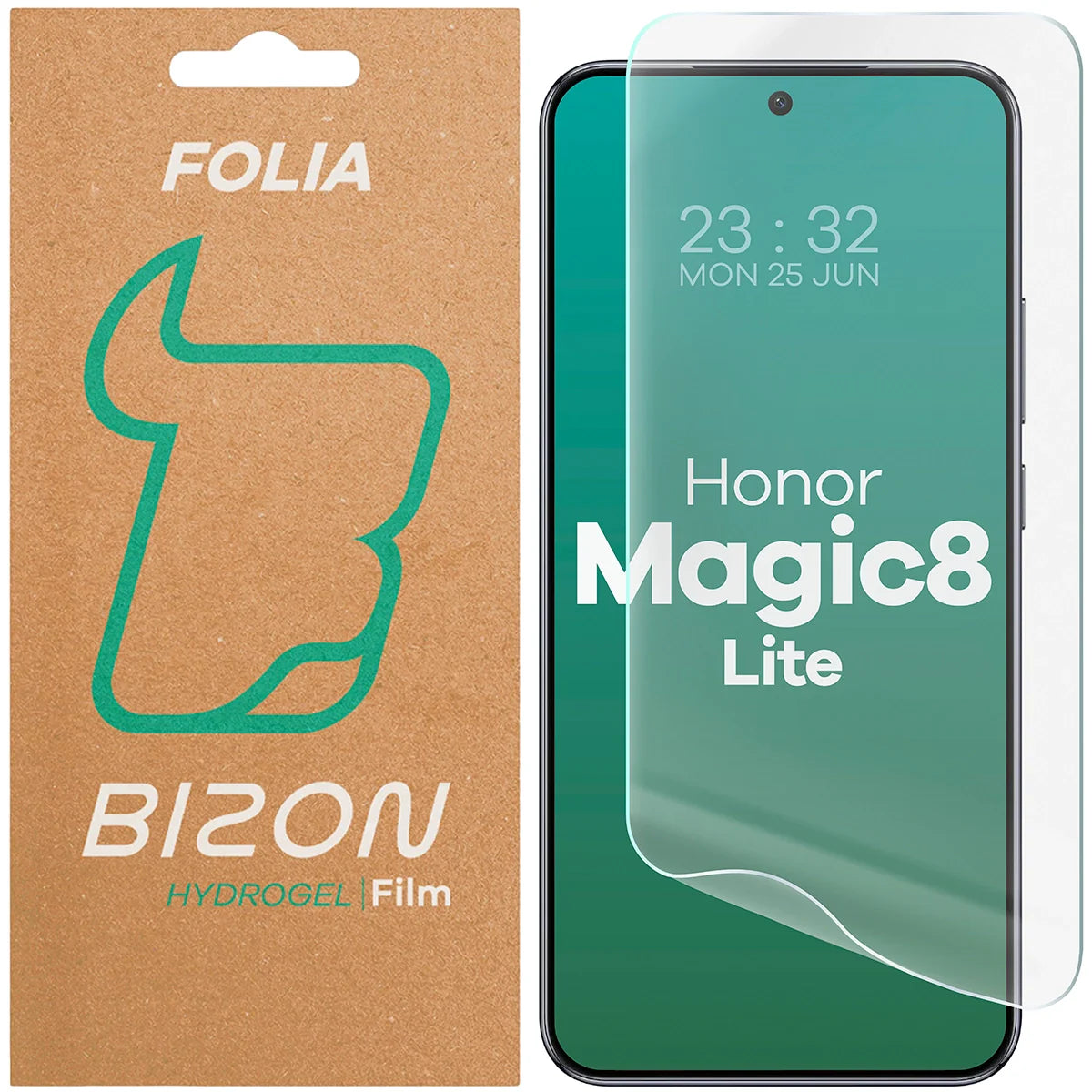 Hydrogel Folie für den Bildschirm für Honor Magic8 Lite, Bizon Film Hydrogel Front, 1 Stück