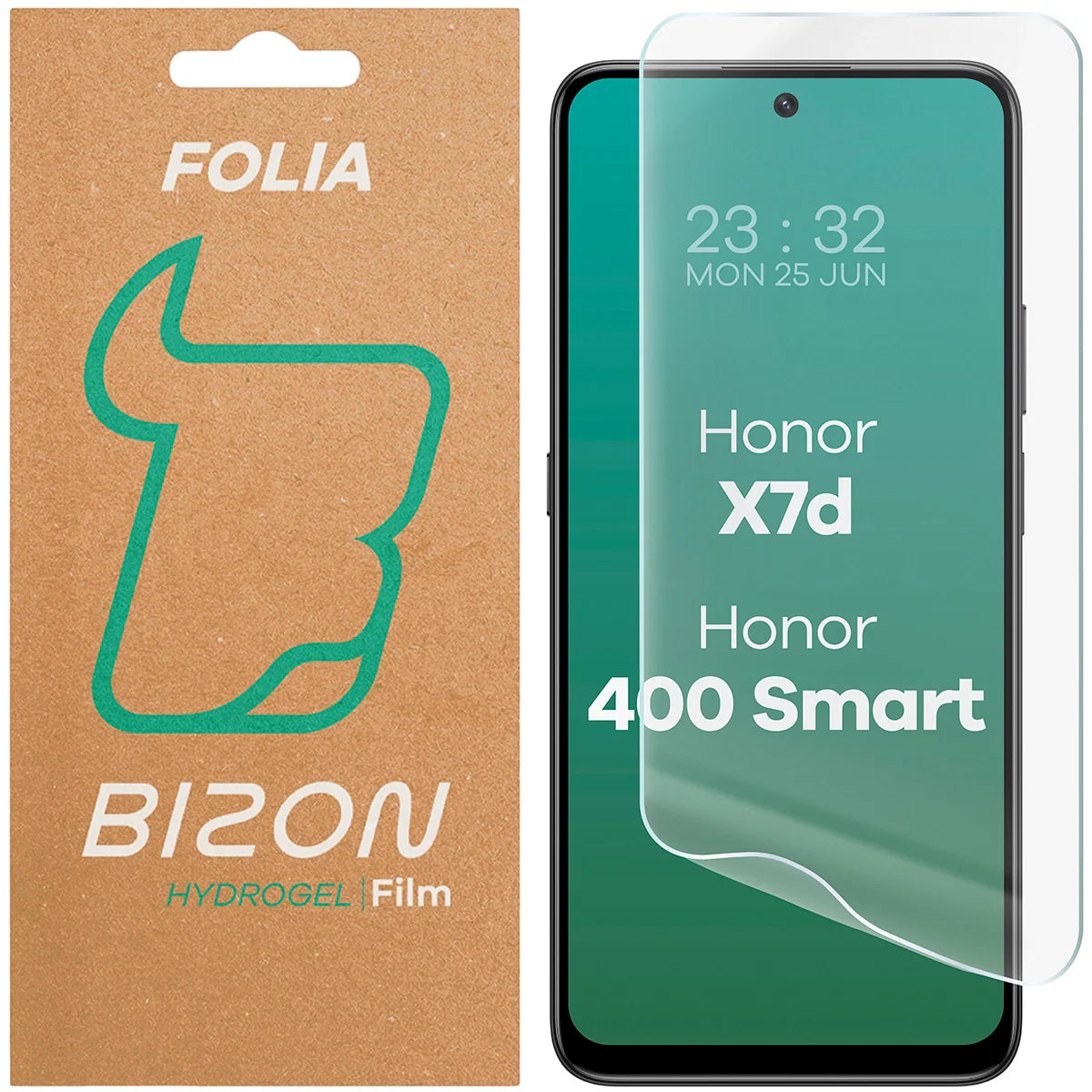 Hydrogel Folie für den Bildschirm für Honor X7d / Honor 400 Smart, Bizon Film Hydrogel Front, 1 Stück