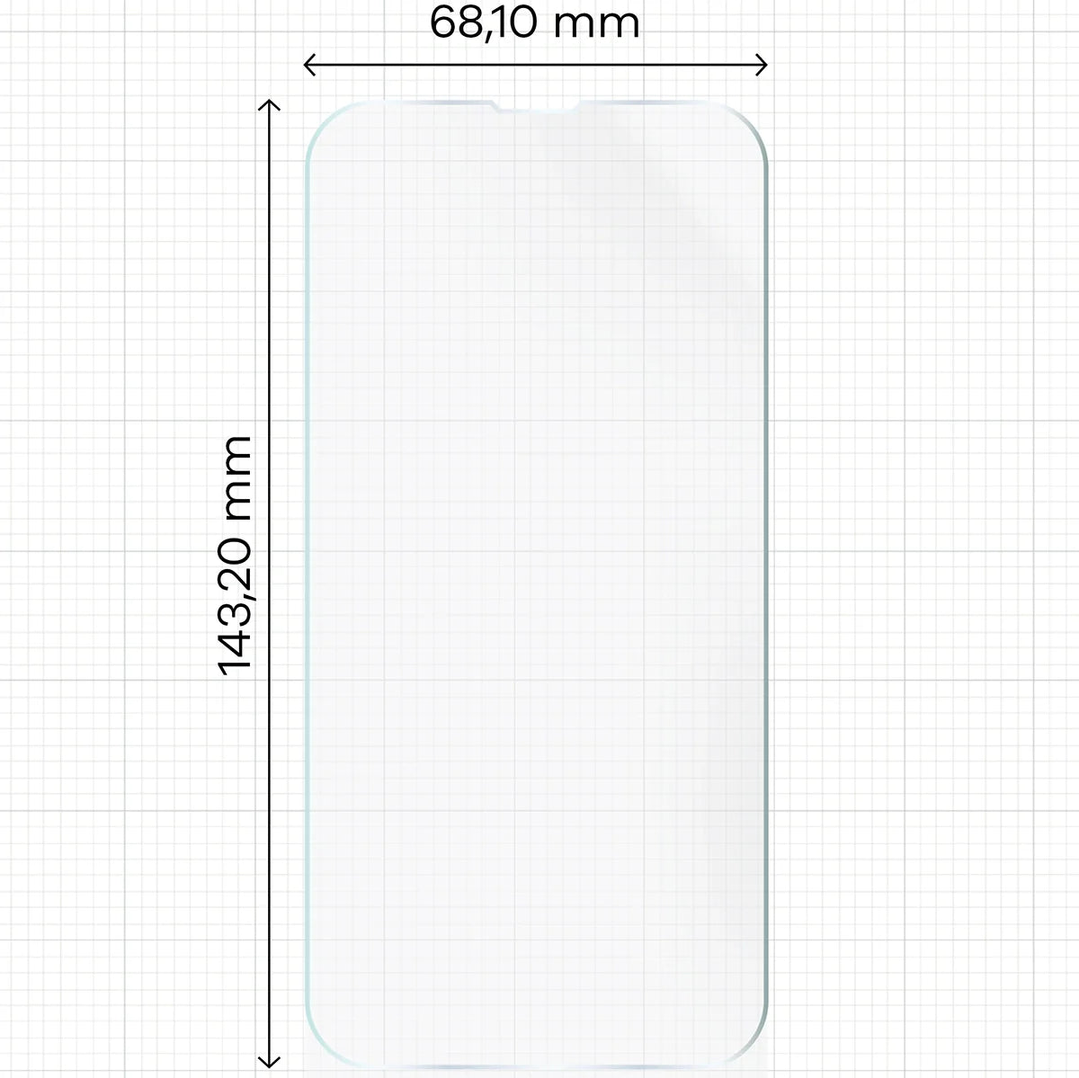 Hydrogel Folie für den Bildschirm für iPhone 17e / 16e / 14 / 13 Pro / 13, Bizon Film Hydrogel Front, 1 Stück