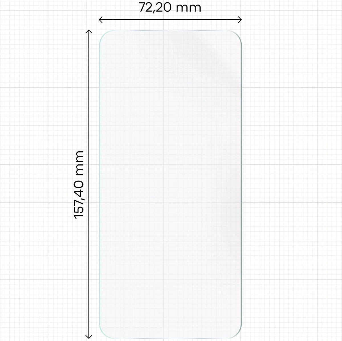 Hydrogel Folie für den Bildschirm für Motorola Signature, Bizon Film Hydrogel Front, 1 Stück