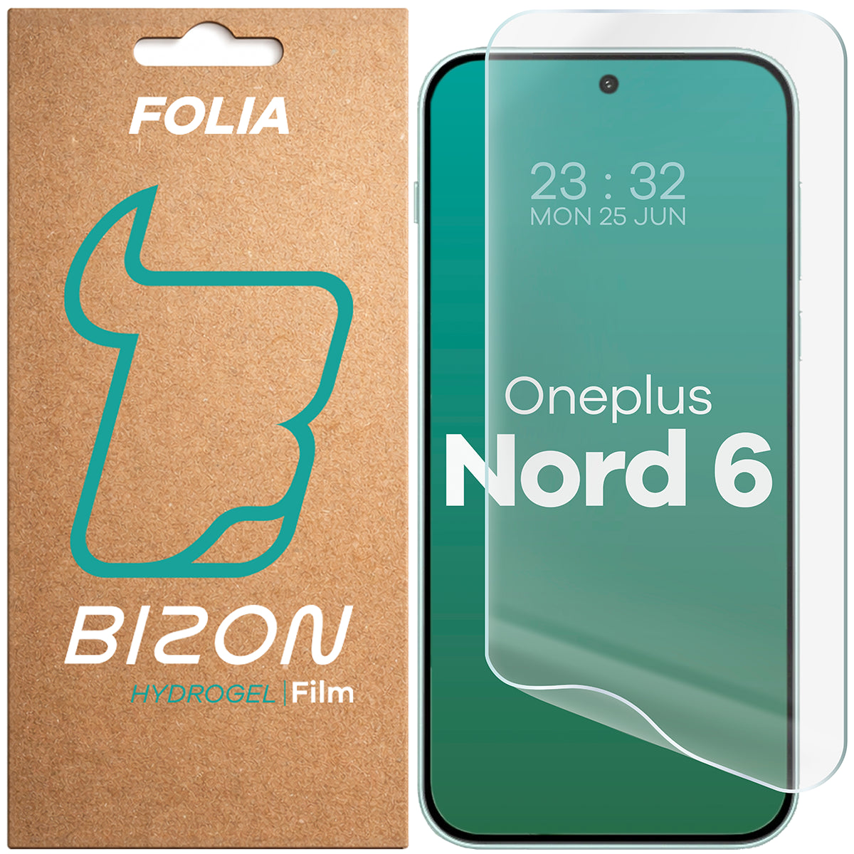 Hydrogel Folie für den Bildschirm für OnePlus Nord 6, Bizon Film Hydrogel Front, 1 Stück